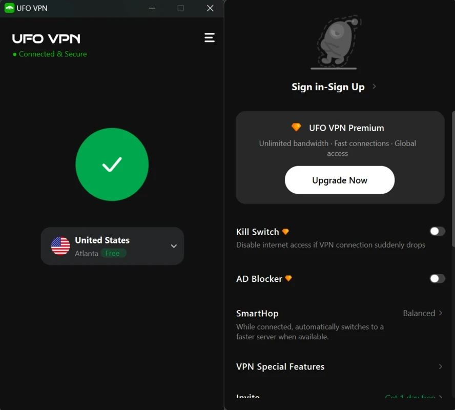 UFO VPN — screenshot 1