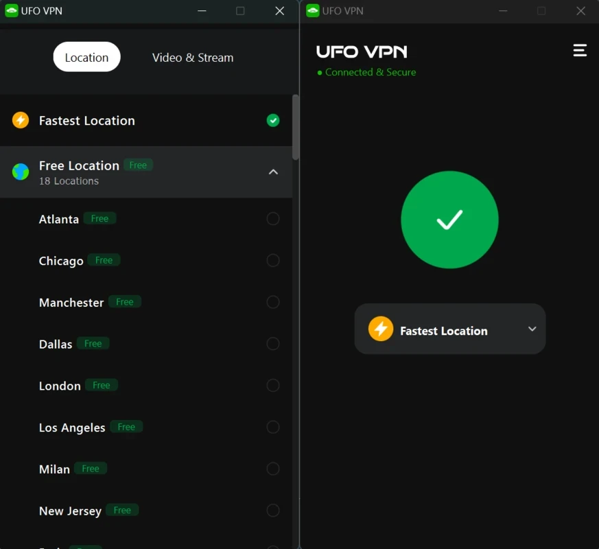 UFO VPN — screenshot 2